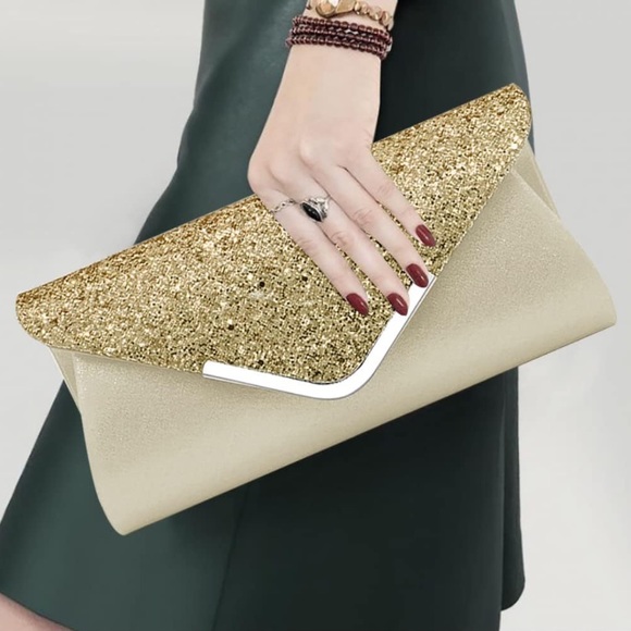 Gold Evening Clutch Purse - Picture 2 of 6